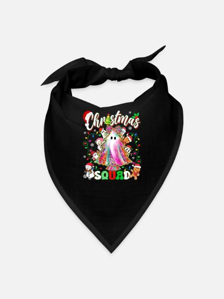 Christmas Squad Tree - Bandana - black - Front