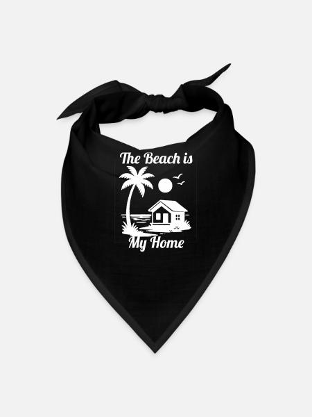 Beach Home Forever - Bandana - black