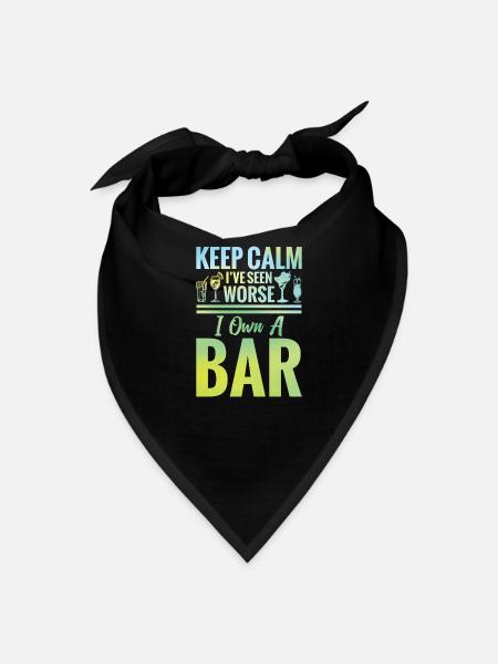  Bar Owner Mixologist Bar Enthusiast Pub Owner - Bandana - black - Front