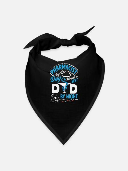 Pharmacist By Day Dad By Night Father Pharmacy - Bandana - black - Front