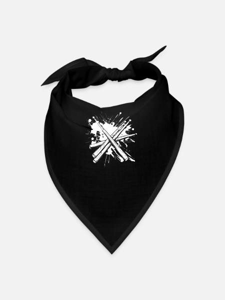 Drum Sticks - Bandana - black - Front