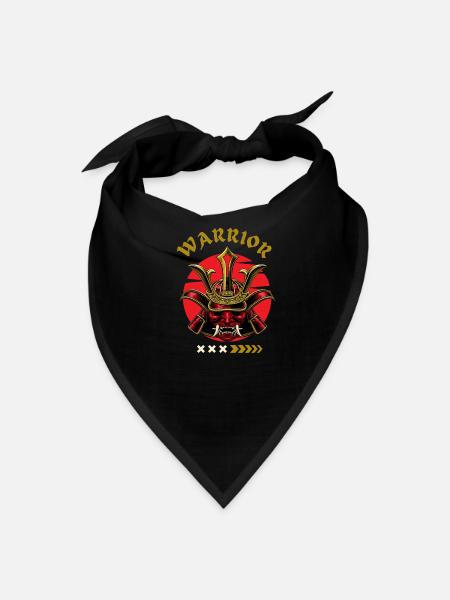 Warrior Crest Samurai Mask - Bandana - black - Front