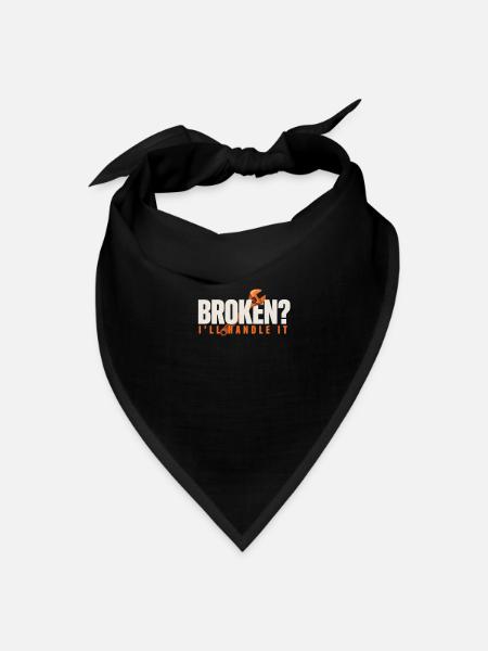 Broken? I’ll Handle It For Mechanics - Bandana - black - Front