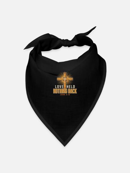 Love Held Nothing Back – John 3:16 - Bandana - black - Front