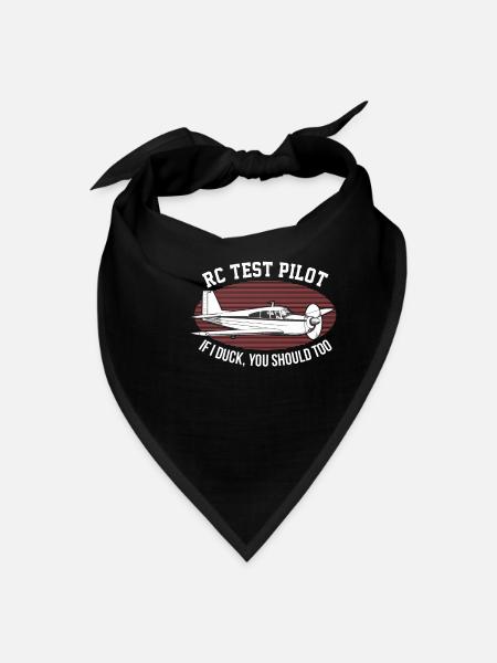 RC Plane Pilot Remote Control Aircraft Airplane - Bandana - black