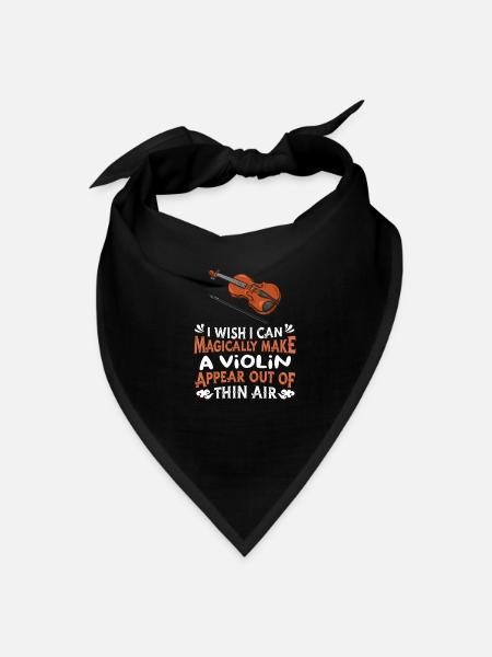 Violin Violinist - Bandana - black - Front