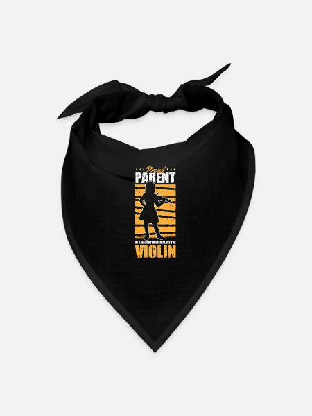 Violin Violinist Parent - Bandana - black - Front