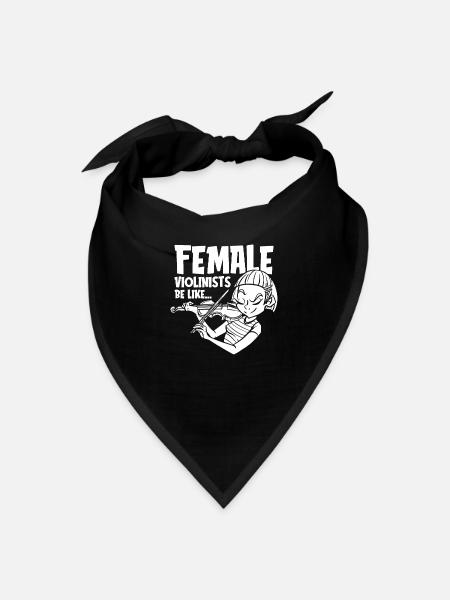 Violin Violinist Humor - Bandana - black - Front