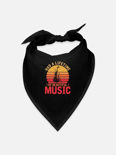 Violin Violinist - Bandana - black - Front