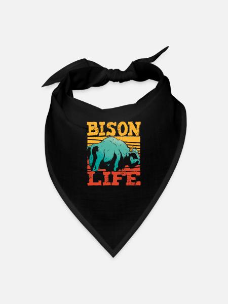 Bison American Bison - Bandana - black - Front