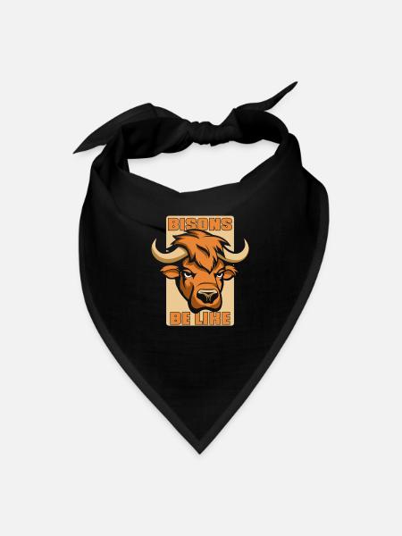 Bison American Bison - Bandana - black - Front