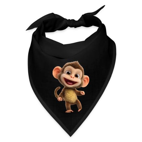 Happy Baby Monkey Standing - Bandana