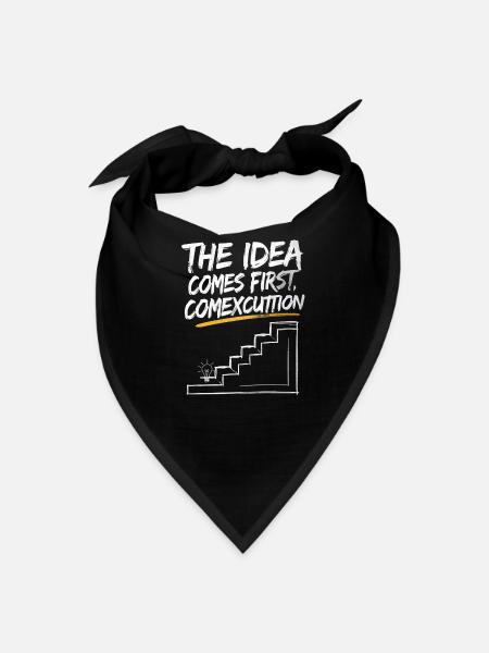 Idea First Conception Staircase Graphic - Bandana - black - Front
