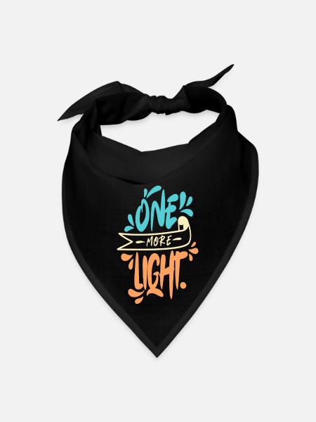 One More Light - Bandana - black - Front