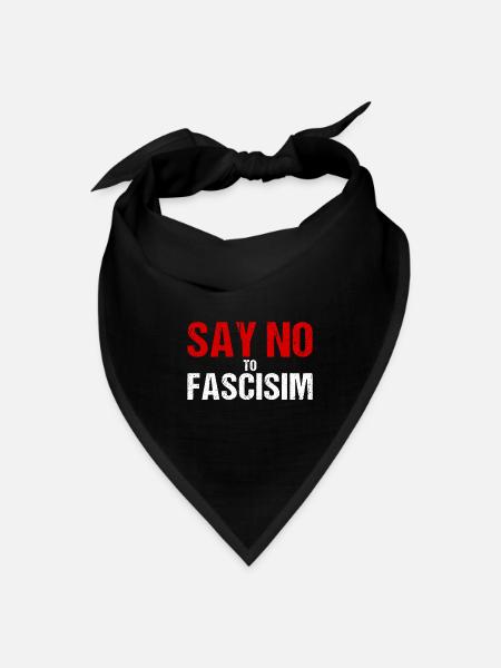 Say No To Fascism - Bandana - black - Front