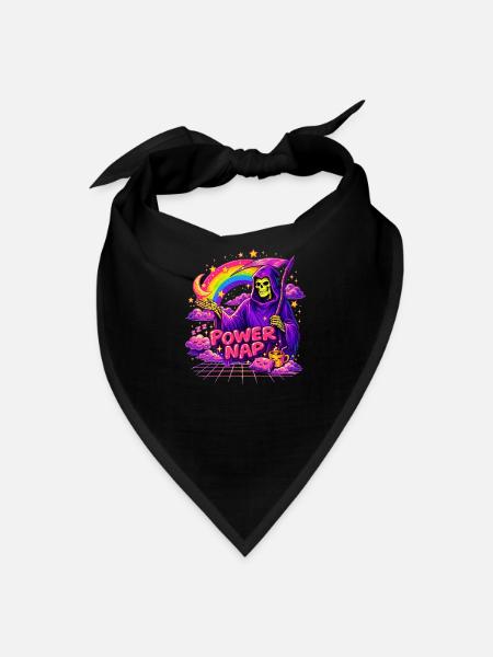 Power Nap Power Nap Rainbow - Bandana - black - Front