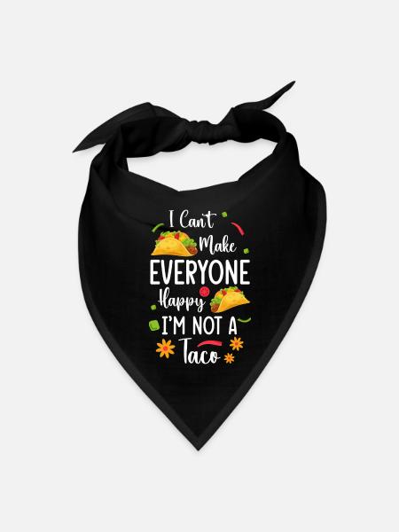 Tacos Hunger Foodie - Bandana - black - Front