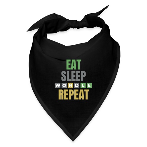 Eat Sleep WORDLE Repeat | Wordle Lover Gift Ideas - Bandana