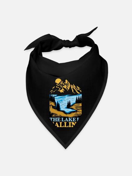 The Lake Is Calling - Bandana - black - Front