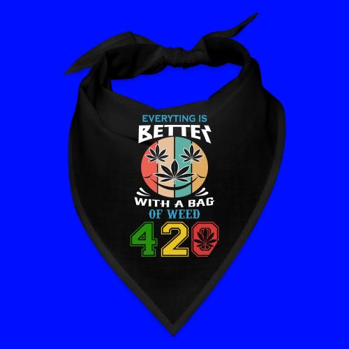 Comic 420 Better Herb Weed Marijuana Design - Bandana