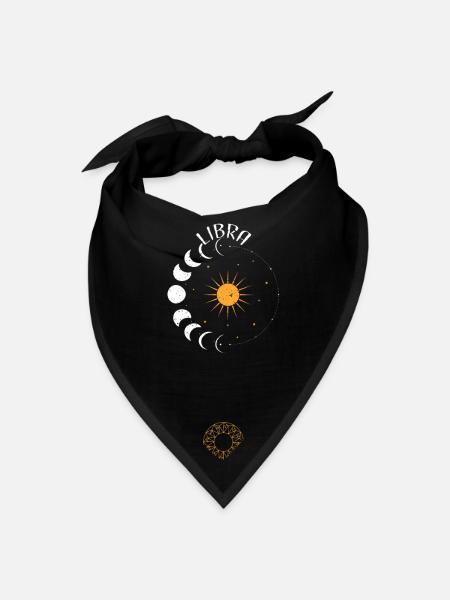 Libra - Astrology - Bandana - black - Front