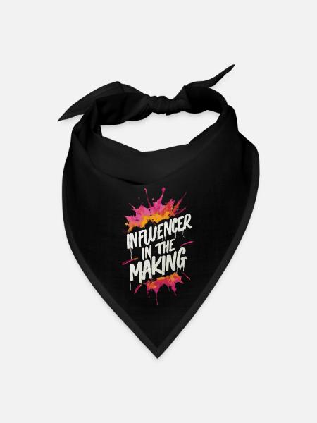 Influencer in the making - Bandana - black - Front