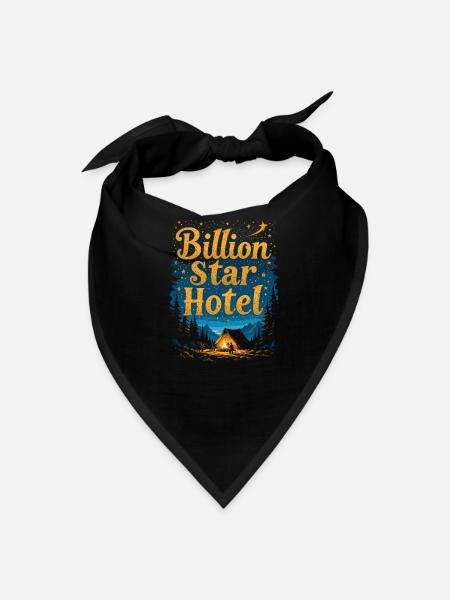 Starry Night Camping Tee - Bandana - black