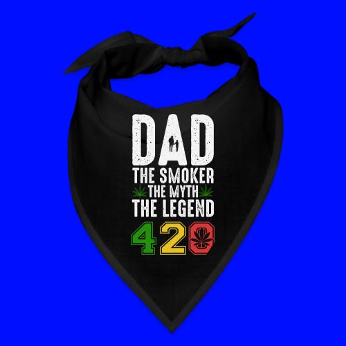 Gleeful Smoking dad The smoker the myth the legend - Bandana