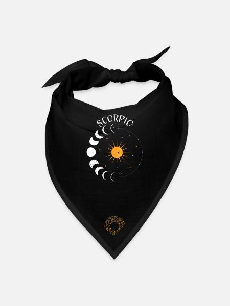 Scorpio - Astrology - Bandana - black - Front