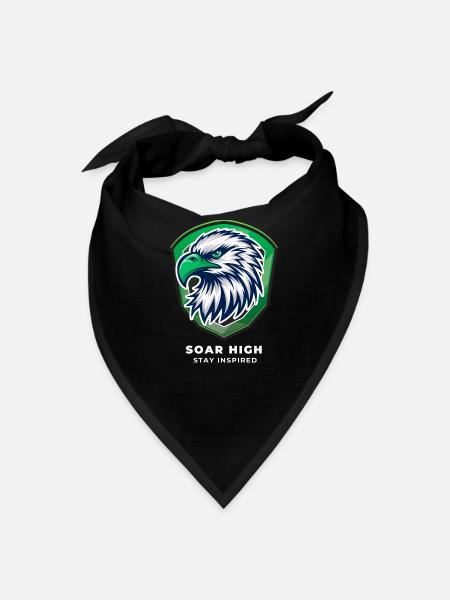 Majestic Eagle Emblem Design - Bandana - black