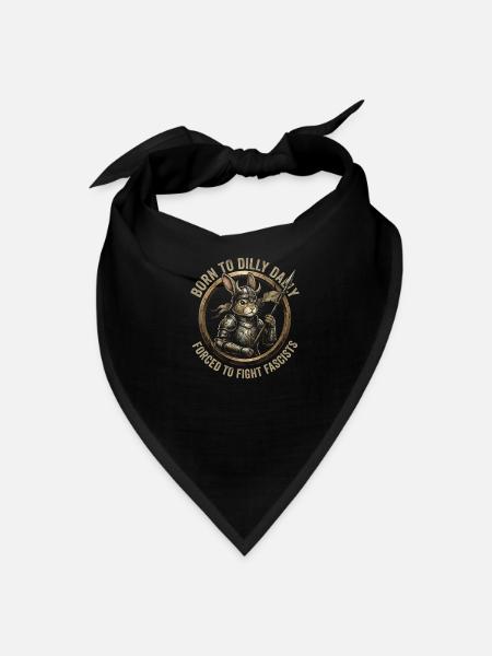 Born to Dilly Day Bunny Warrior - Bandana - black