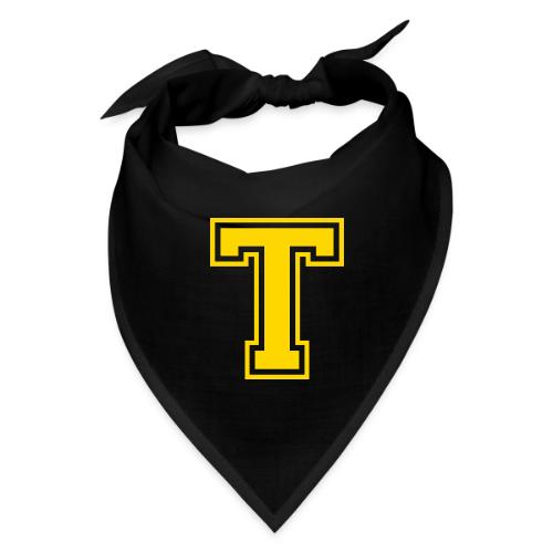 Letter T – Capital Athletic Alphabet Monogram - Bandana