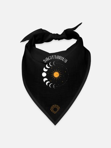 Sagittarius - Astrology - Bandana - black - Front