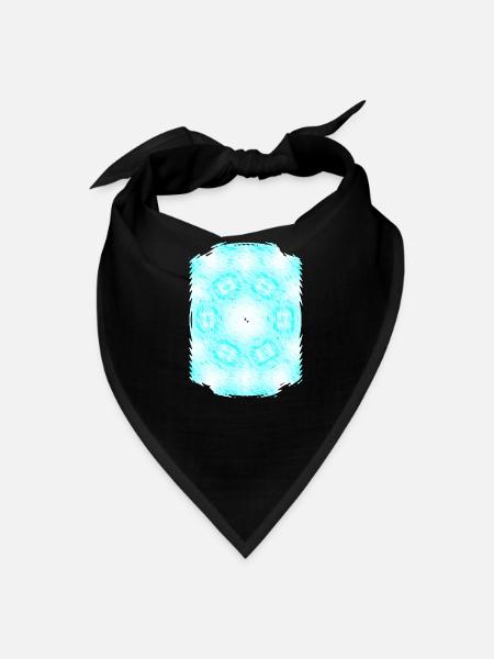 Aqua Vortex Circle - Bandana - black