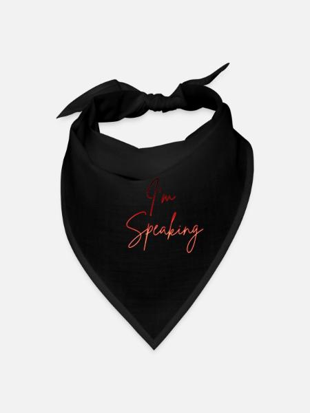 Im Speaking quotes - Bandana - black - Front