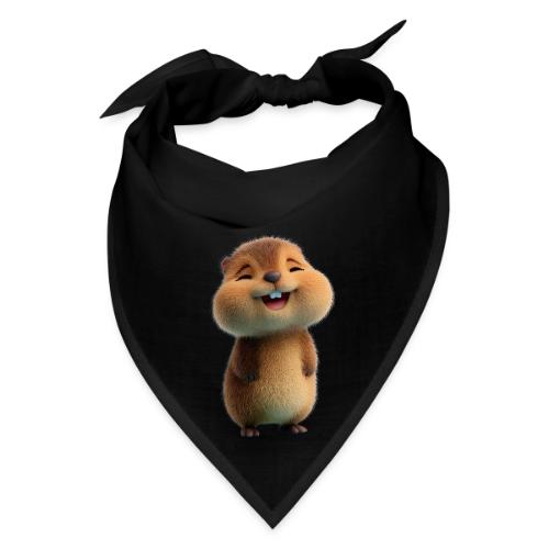 Joyful Cartoon Baby Beaver - Bandana
