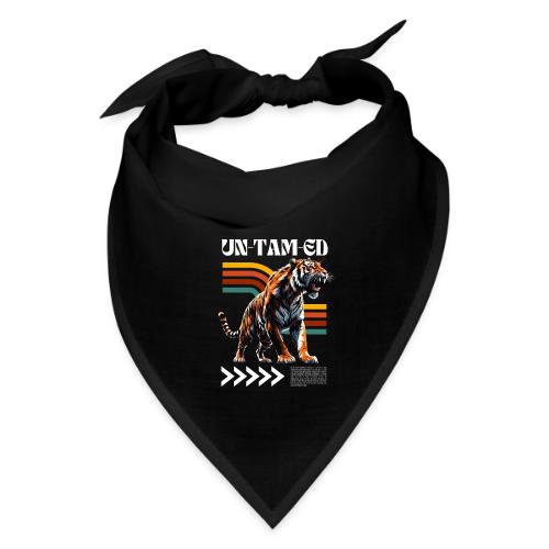 Unleash Your Wild Side: Fierce Tiger Print Design - Bandana