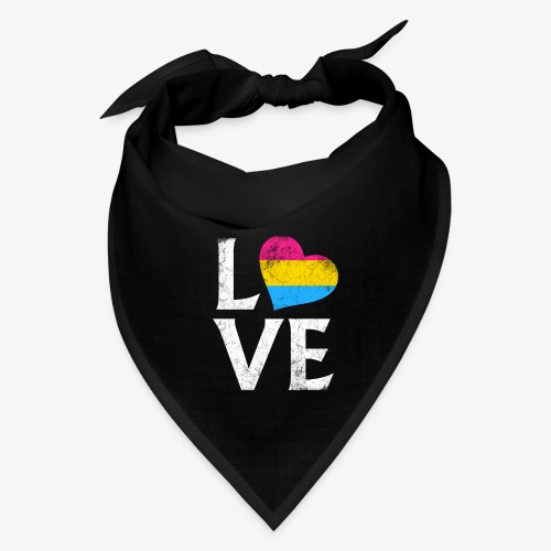 Pansexual Pride Stacked Love - Bandana