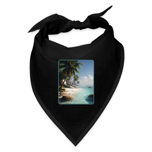 Tropical Beach Paradise Palm Design - Bandana