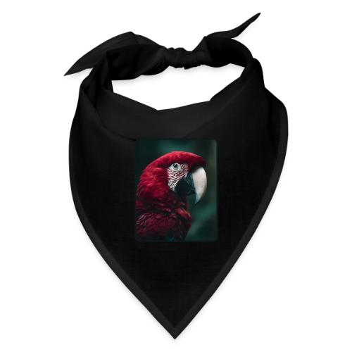Red Green Macaw Bird Portrait Design - Bandana