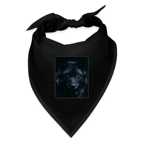 Black Wolf Intense Eyes Portrait Design - Bandana