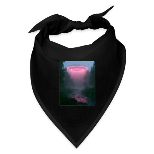 Neon UFO Forest River Design - Bandana