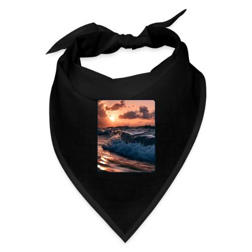 Golden Sunset Ocean Wave - Bandana