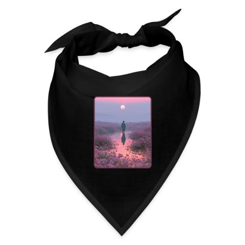 Ethereal Sunset Flower Field Art - Bandana