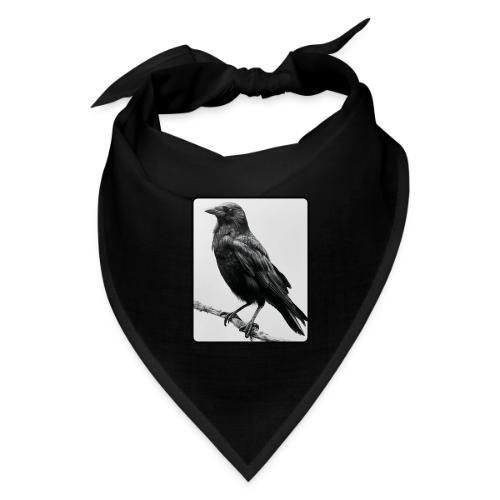 Raven Black and White Art Design - Bandana