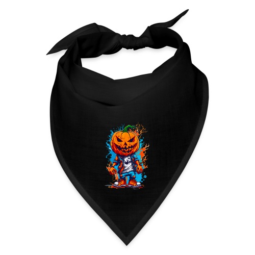 Elevate Halloween with Our Pumpkin Head T-Shirt! - Bandana