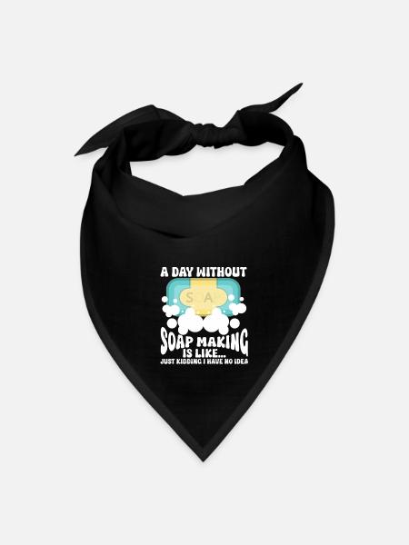 Soap Making Soap Maker - Bandana - black - Front