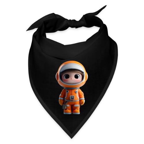 Cute Cartoon Astronaut in Orange Suit - Bandana