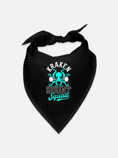Kraken Squat Squad - Bandana - black - Front