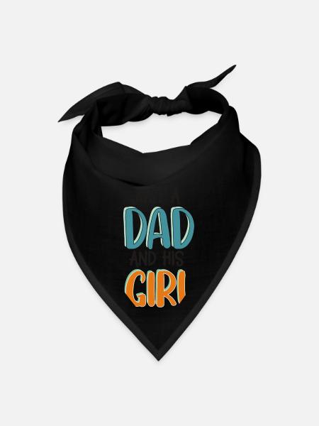 Just A Dad And His Girl - Bandana - black - Front